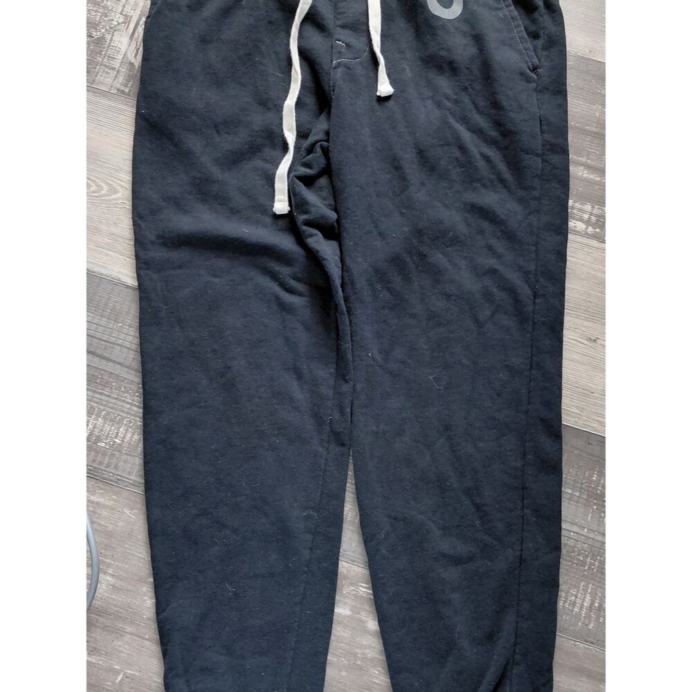 True Religion Black Jogger Sweatpants with White Drawstring